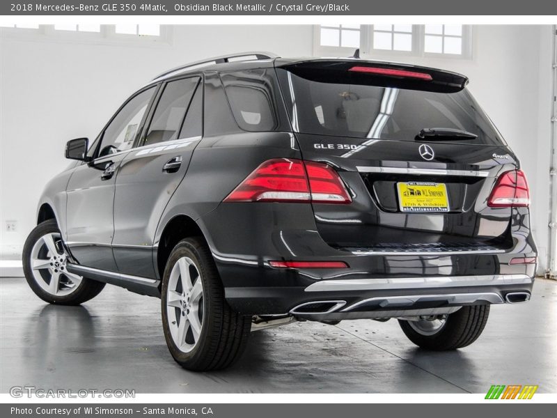 Obsidian Black Metallic / Crystal Grey/Black 2018 Mercedes-Benz GLE 350 4Matic