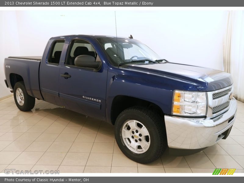 Blue Topaz Metallic / Ebony 2013 Chevrolet Silverado 1500 LT Extended Cab 4x4