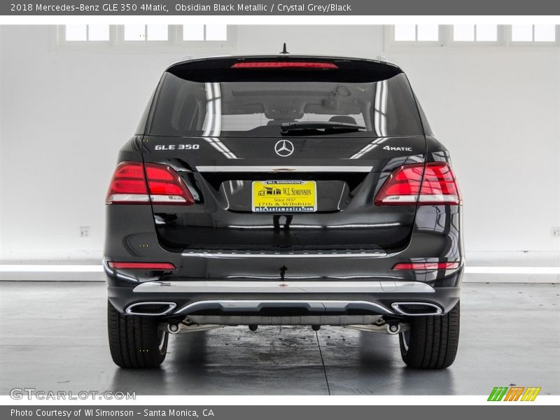 Obsidian Black Metallic / Crystal Grey/Black 2018 Mercedes-Benz GLE 350 4Matic