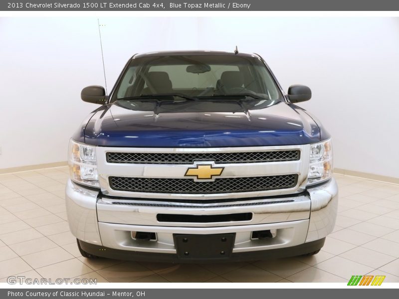 Blue Topaz Metallic / Ebony 2013 Chevrolet Silverado 1500 LT Extended Cab 4x4