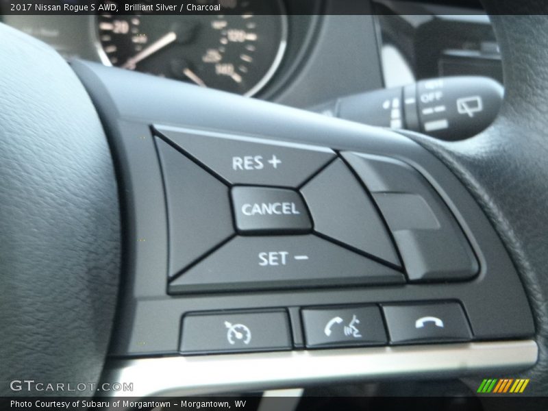 Brilliant Silver / Charcoal 2017 Nissan Rogue S AWD