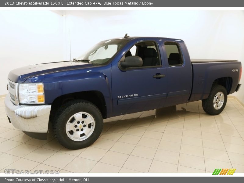 Blue Topaz Metallic / Ebony 2013 Chevrolet Silverado 1500 LT Extended Cab 4x4