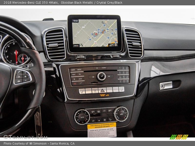 Controls of 2018 GLE 350 4Matic