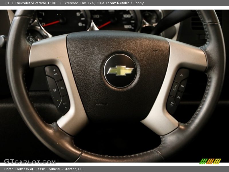 Blue Topaz Metallic / Ebony 2013 Chevrolet Silverado 1500 LT Extended Cab 4x4