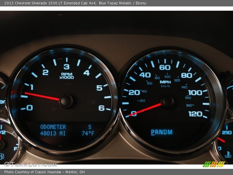 Blue Topaz Metallic / Ebony 2013 Chevrolet Silverado 1500 LT Extended Cab 4x4