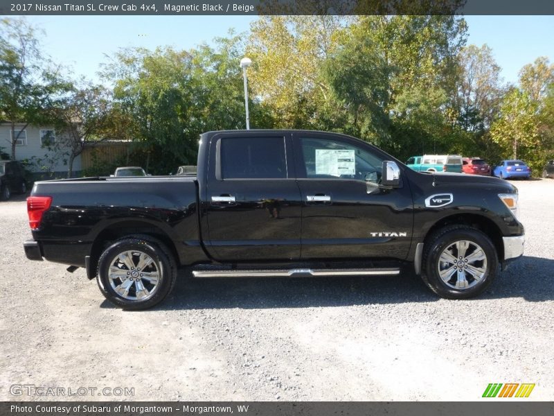 Magnetic Black / Beige 2017 Nissan Titan SL Crew Cab 4x4