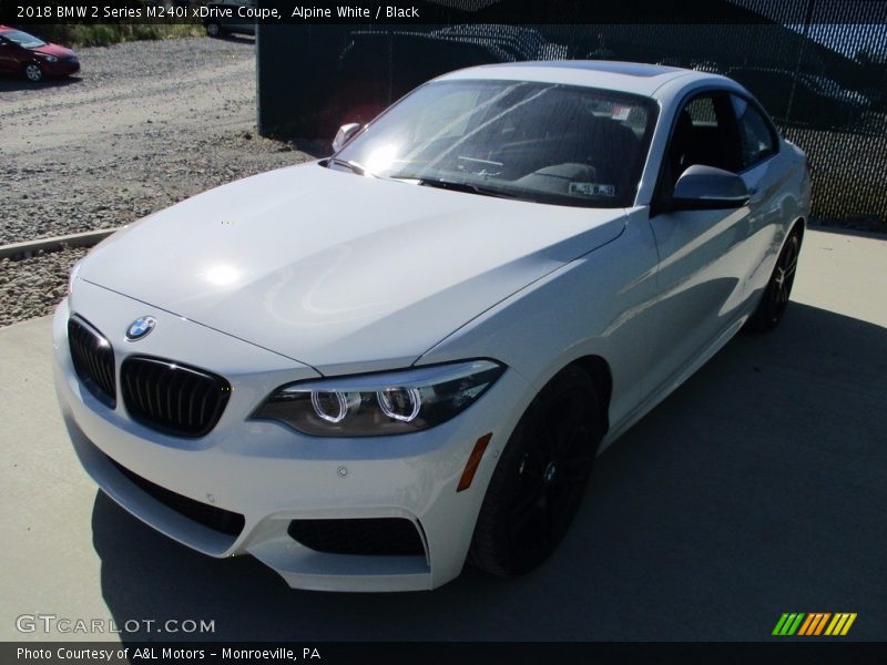 Alpine White / Black 2018 BMW 2 Series M240i xDrive Coupe