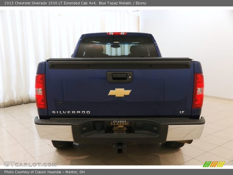 Blue Topaz Metallic / Ebony 2013 Chevrolet Silverado 1500 LT Extended Cab 4x4