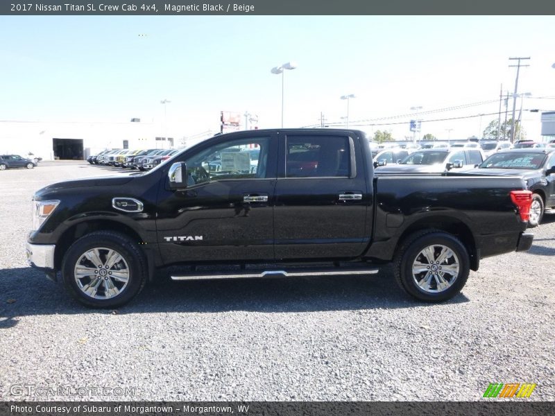 Magnetic Black / Beige 2017 Nissan Titan SL Crew Cab 4x4