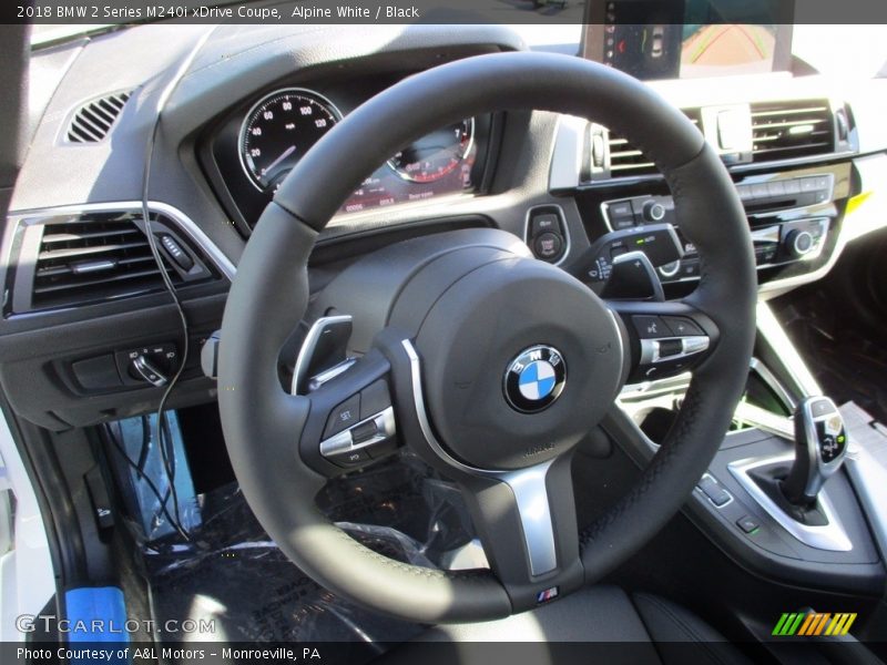 Alpine White / Black 2018 BMW 2 Series M240i xDrive Coupe
