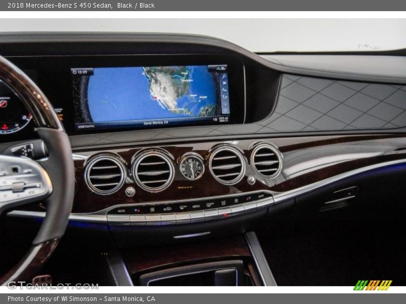 Black / Black 2018 Mercedes-Benz S 450 Sedan