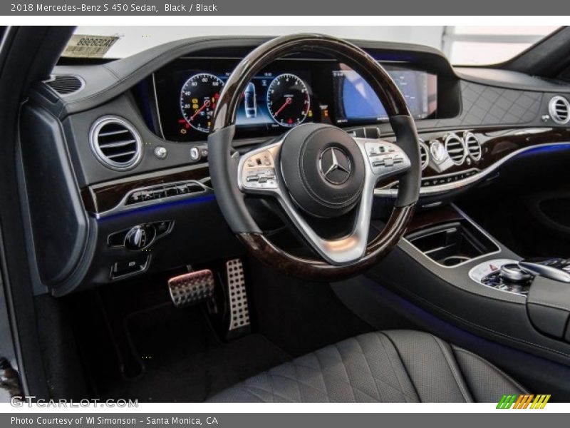 Black / Black 2018 Mercedes-Benz S 450 Sedan
