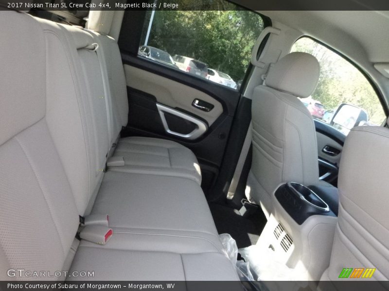 Magnetic Black / Beige 2017 Nissan Titan SL Crew Cab 4x4