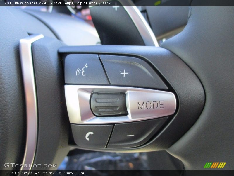 Alpine White / Black 2018 BMW 2 Series M240i xDrive Coupe