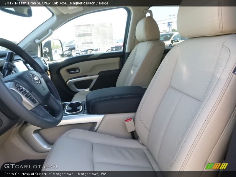 Magnetic Black / Beige 2017 Nissan Titan SL Crew Cab 4x4