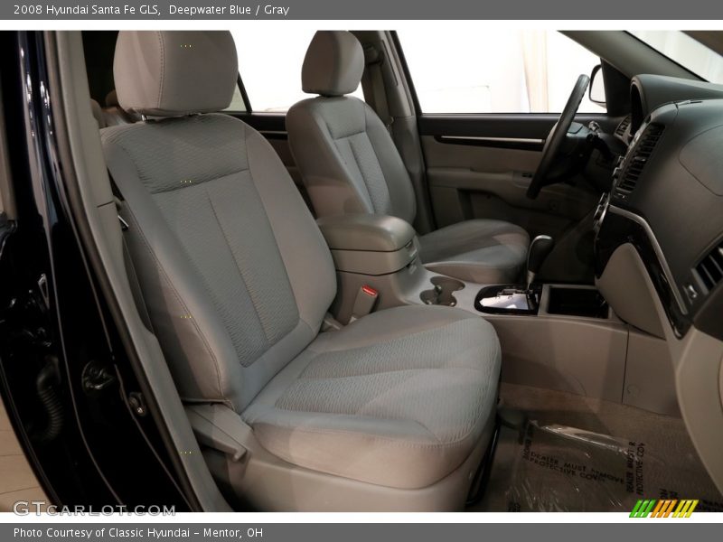 Deepwater Blue / Gray 2008 Hyundai Santa Fe GLS