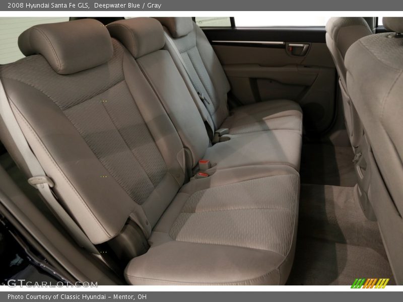 Deepwater Blue / Gray 2008 Hyundai Santa Fe GLS
