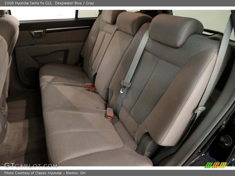 Deepwater Blue / Gray 2008 Hyundai Santa Fe GLS