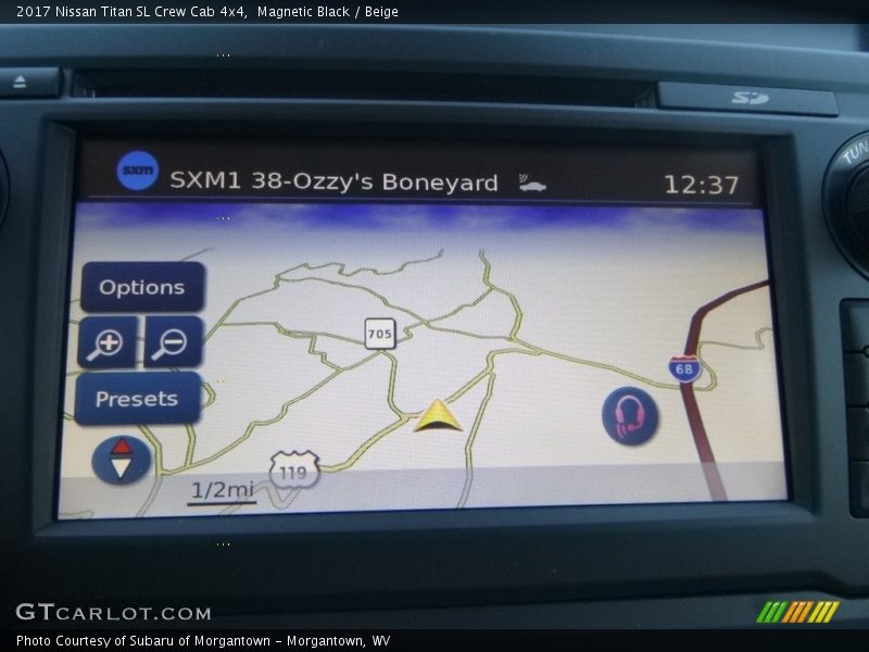 Magnetic Black / Beige 2017 Nissan Titan SL Crew Cab 4x4