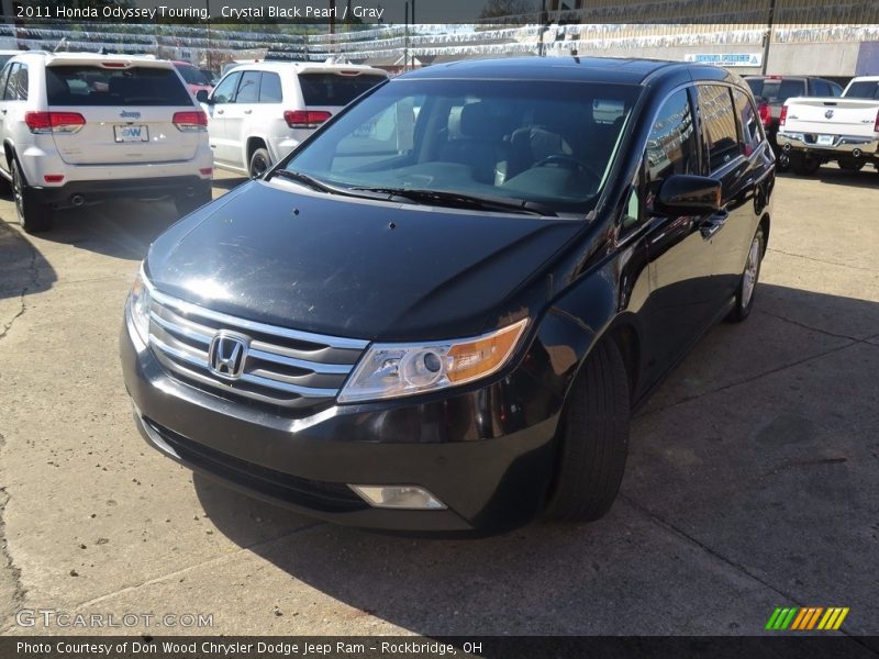 Crystal Black Pearl / Gray 2011 Honda Odyssey Touring