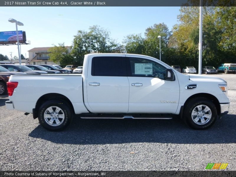 Glacier White / Black 2017 Nissan Titan SV Crew Cab 4x4