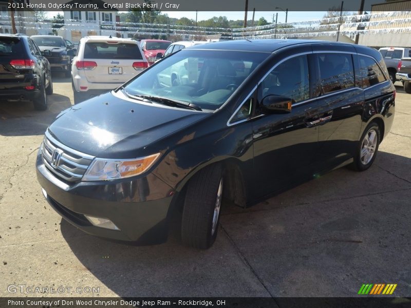 Crystal Black Pearl / Gray 2011 Honda Odyssey Touring