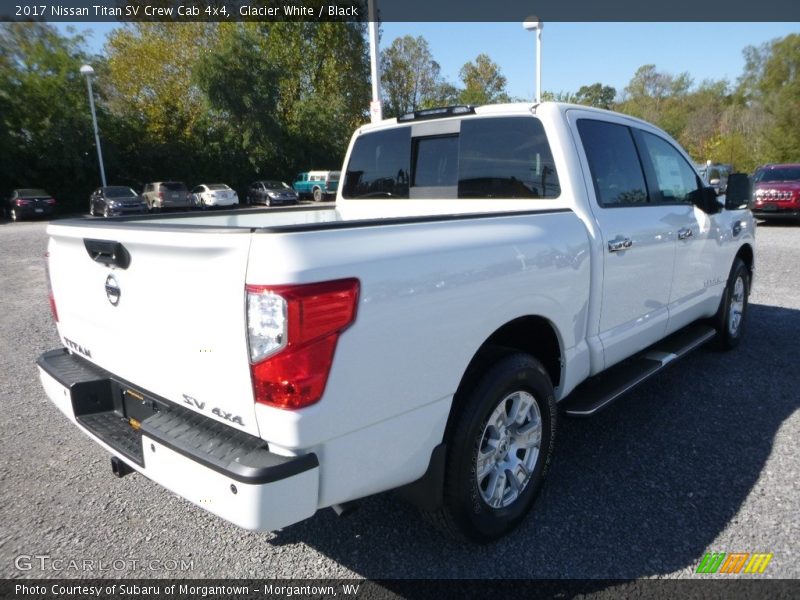 Glacier White / Black 2017 Nissan Titan SV Crew Cab 4x4