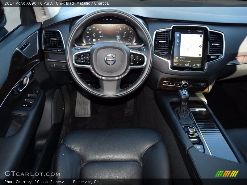 Onyx Black Metallic / Charcoal 2017 Volvo XC90 T6 AWD
