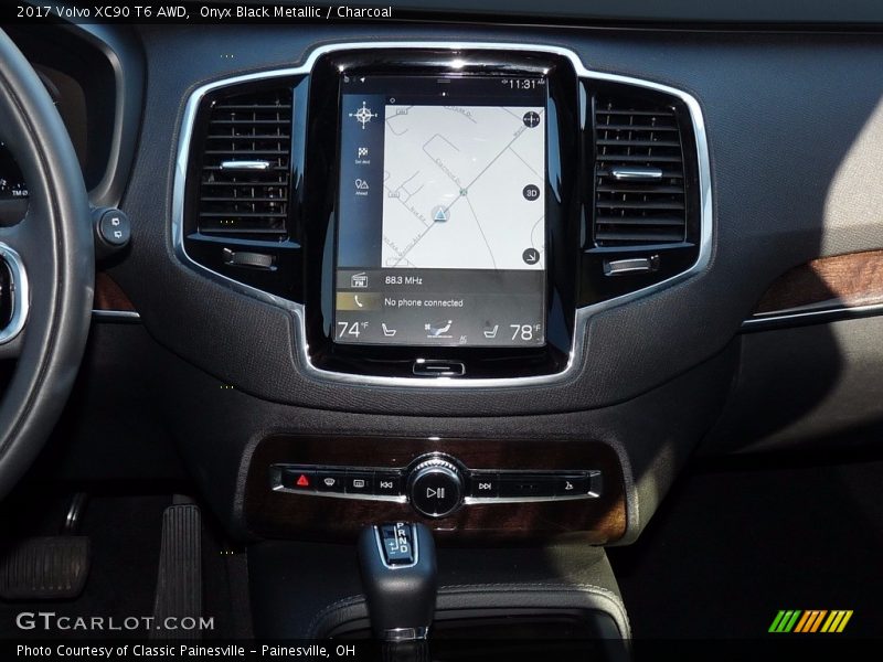Onyx Black Metallic / Charcoal 2017 Volvo XC90 T6 AWD