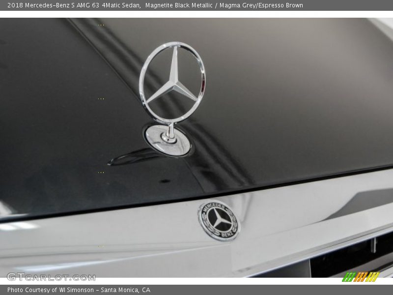 Magnetite Black Metallic / Magma Grey/Espresso Brown 2018 Mercedes-Benz S AMG 63 4Matic Sedan
