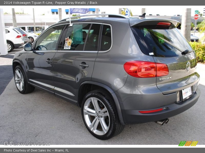 Pepper Gray Metallic / Black 2014 Volkswagen Tiguan R-Line