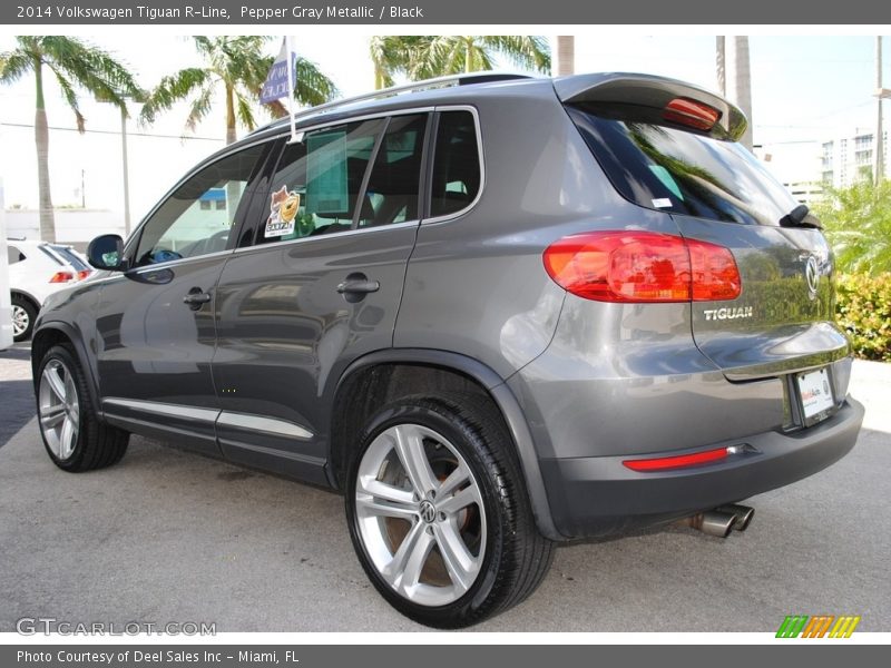 Pepper Gray Metallic / Black 2014 Volkswagen Tiguan R-Line
