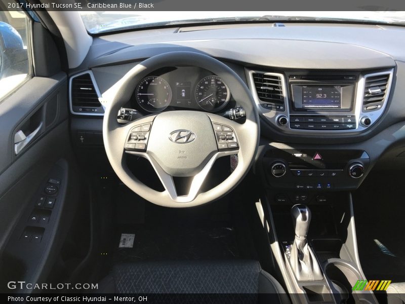 Caribbean Blue / Black 2017 Hyundai Tucson SE