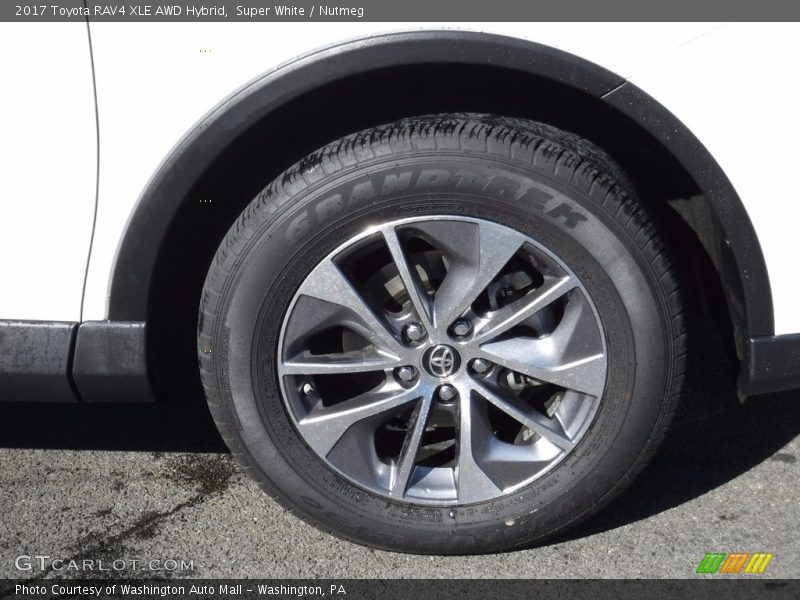 Super White / Nutmeg 2017 Toyota RAV4 XLE AWD Hybrid
