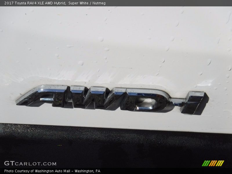 Super White / Nutmeg 2017 Toyota RAV4 XLE AWD Hybrid
