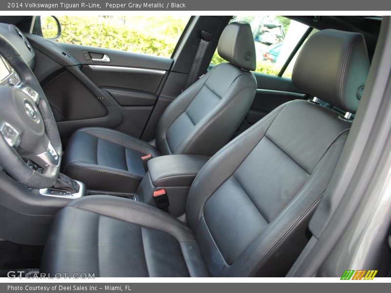 Pepper Gray Metallic / Black 2014 Volkswagen Tiguan R-Line