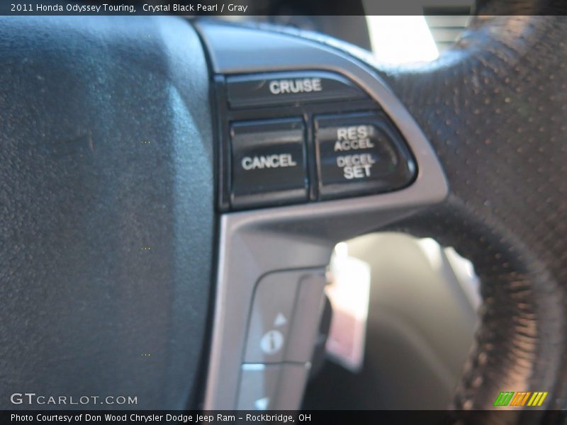 Crystal Black Pearl / Gray 2011 Honda Odyssey Touring
