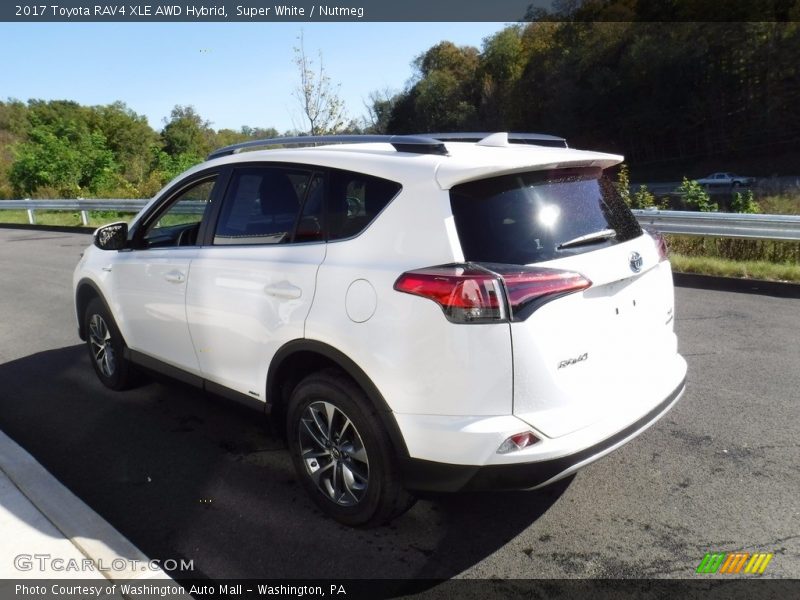 Super White / Nutmeg 2017 Toyota RAV4 XLE AWD Hybrid