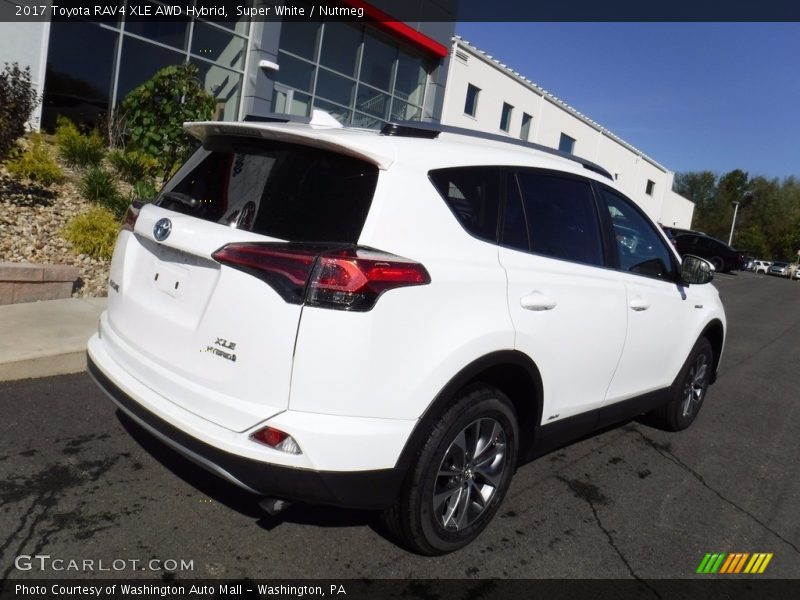 Super White / Nutmeg 2017 Toyota RAV4 XLE AWD Hybrid