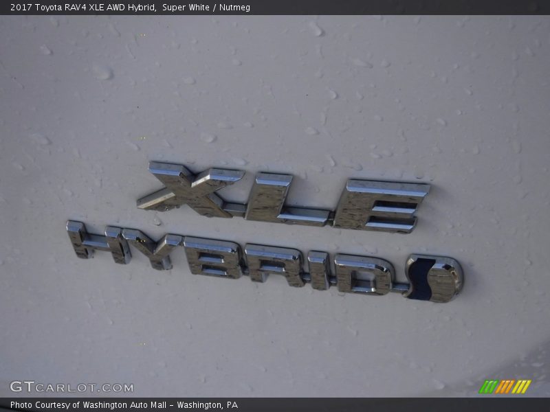 Super White / Nutmeg 2017 Toyota RAV4 XLE AWD Hybrid