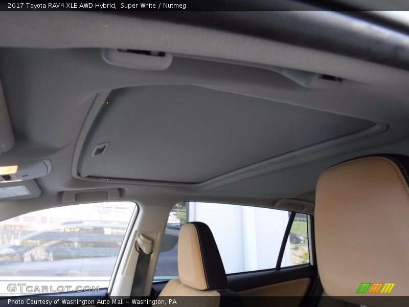 Super White / Nutmeg 2017 Toyota RAV4 XLE AWD Hybrid