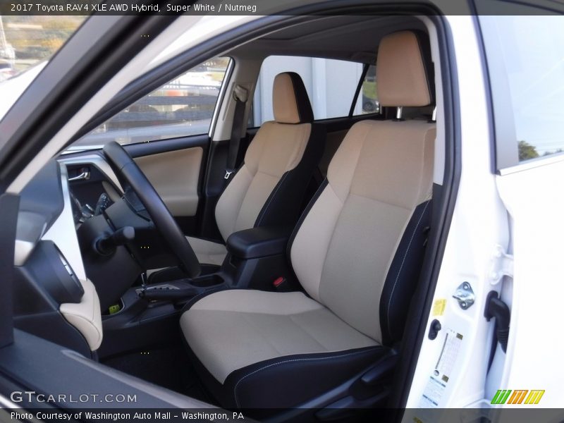 Super White / Nutmeg 2017 Toyota RAV4 XLE AWD Hybrid