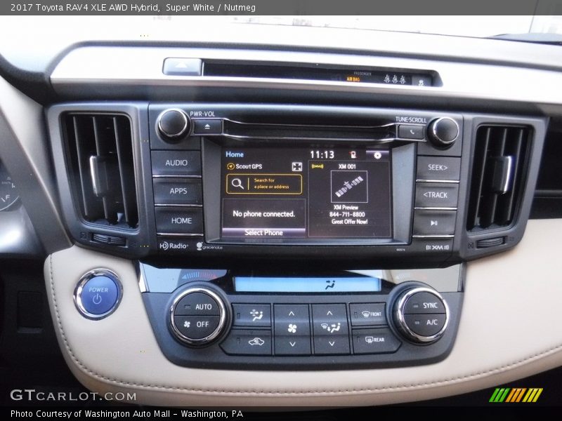 Super White / Nutmeg 2017 Toyota RAV4 XLE AWD Hybrid