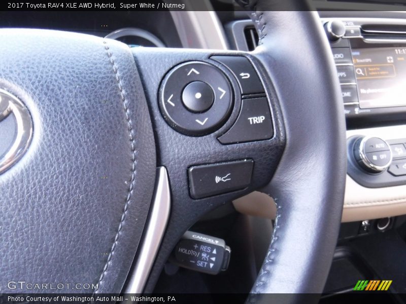 Super White / Nutmeg 2017 Toyota RAV4 XLE AWD Hybrid