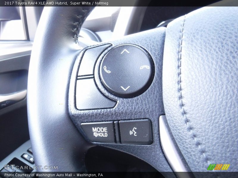 Super White / Nutmeg 2017 Toyota RAV4 XLE AWD Hybrid