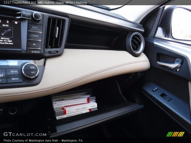 Super White / Nutmeg 2017 Toyota RAV4 XLE AWD Hybrid