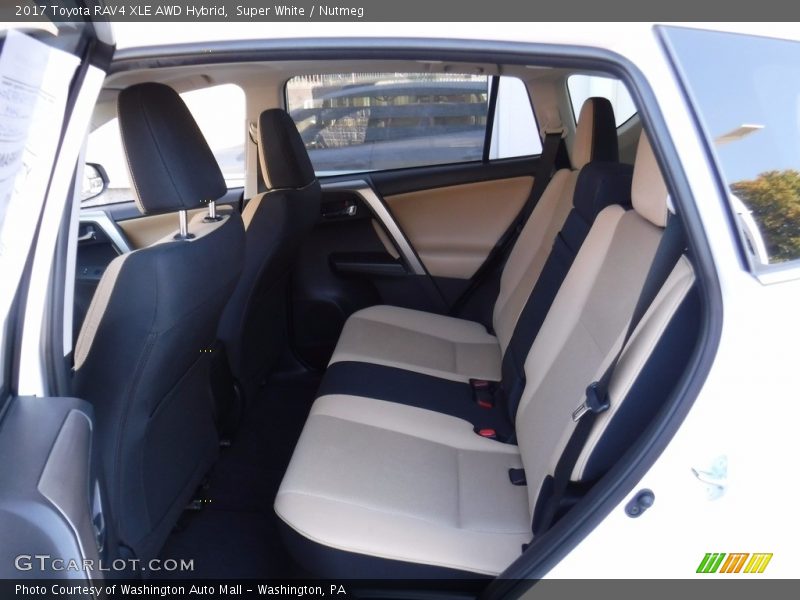 Super White / Nutmeg 2017 Toyota RAV4 XLE AWD Hybrid