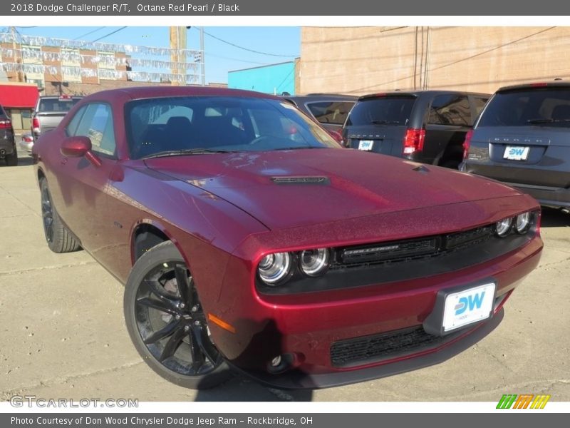 Octane Red Pearl / Black 2018 Dodge Challenger R/T