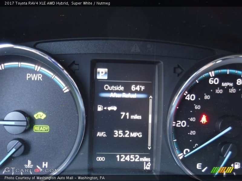 Super White / Nutmeg 2017 Toyota RAV4 XLE AWD Hybrid