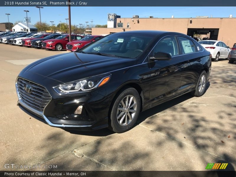 Phantom Black / Gray 2018 Hyundai Sonata SE